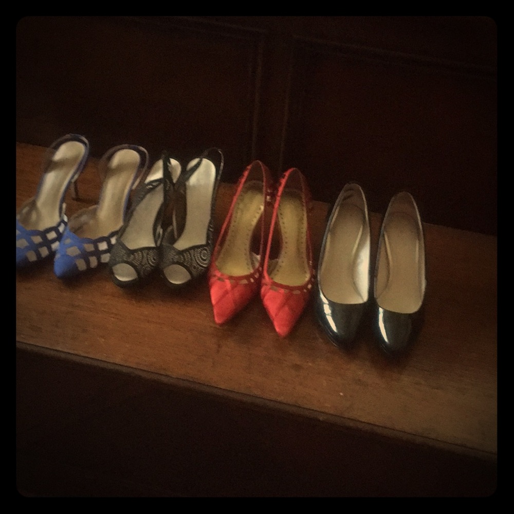 Four/half inch heels size nine.